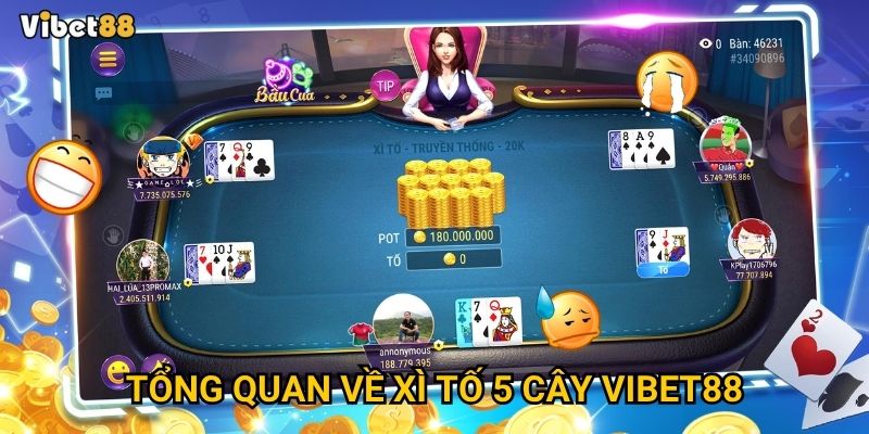 Tổng quan về xì tố 5 cây Vibet88